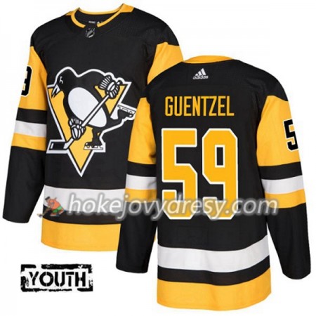 Dětské Hokejový Dres Pittsburgh Penguins Jake Guentzel 59 Adidas 2017-2018 Černá Authentic